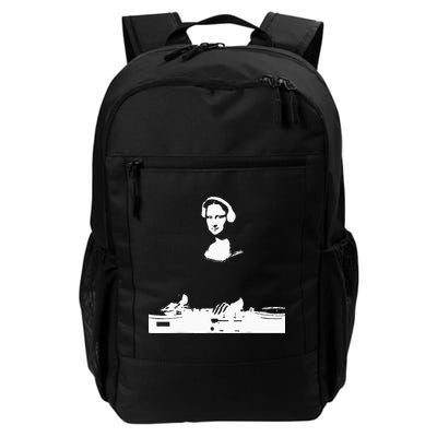 Mona Lisa Dj Art Funny Edm Techno Rave Music Backpack