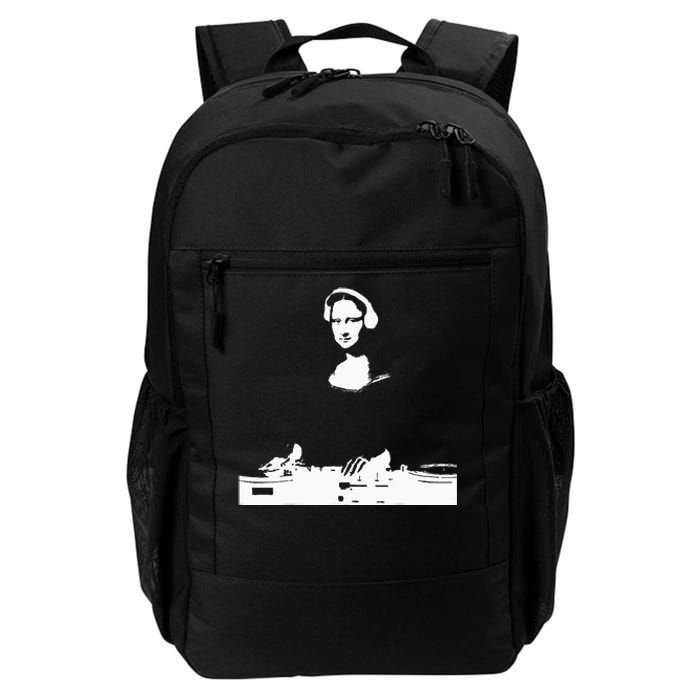 Mona Lisa Dj Art Funny Edm Techno Rave Music Daily Commute Backpack