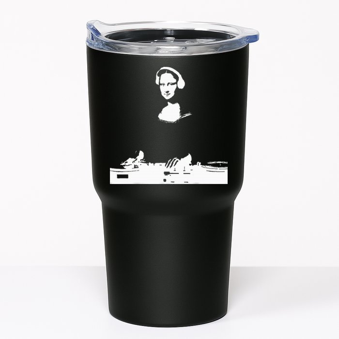 Mona Lisa Dj Art Funny Edm Techno Rave Music Tumbler