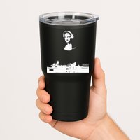 Mona Lisa Dj Art Funny Edm Techno Rave Music Tumbler
