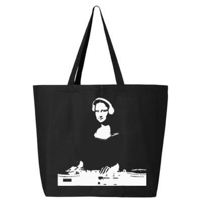 Mona Lisa Dj Art Funny Edm Techno Rave Music 25L Jumbo Tote