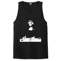 Mona Lisa Dj Art Funny Edm Techno Rave Music PosiCharge Competitor Tank
