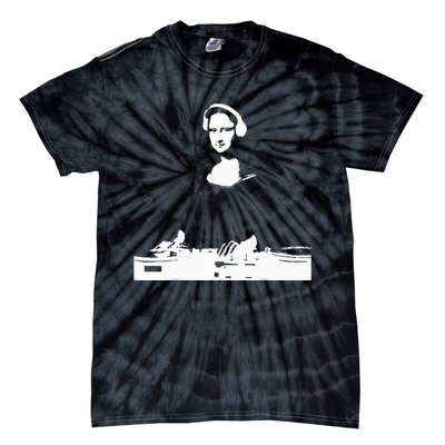 Mona Lisa Dj Art Funny Edm Techno Rave Music Tie-Dye T-Shirt