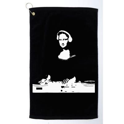 Mona Lisa Dj Art Funny Edm Techno Rave Music Golf Towel