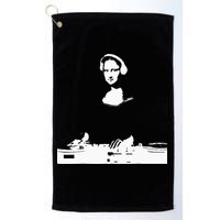 Mona Lisa Dj Art Funny Edm Techno Rave Music Golf Towel