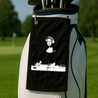 Mona Lisa Dj Art Funny Edm Techno Rave Music Golf Towel