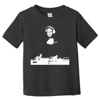 Mona Lisa Dj Art Funny Edm Techno Rave Music Toddler T-Shirt