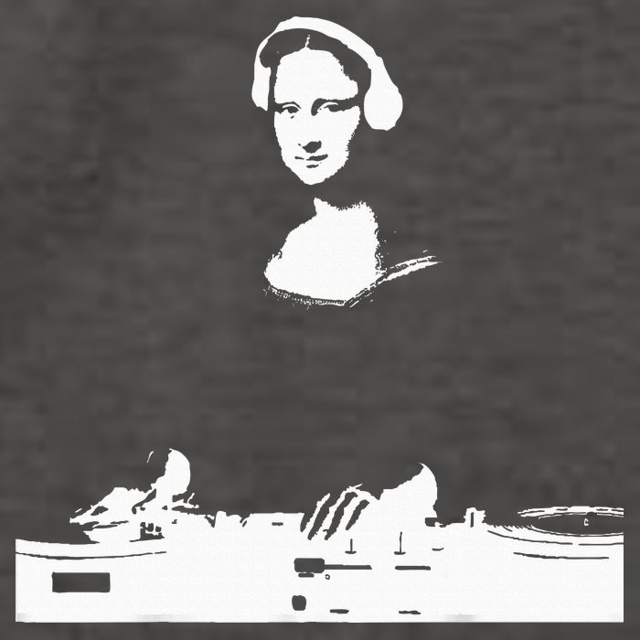 Mona Lisa Dj Art Funny Edm Techno Rave Music Vector Backpack