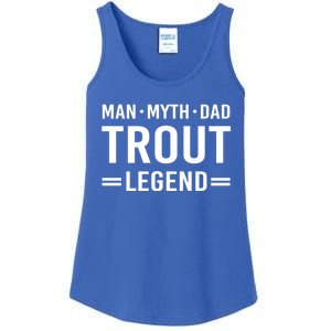 Myth Legend Dad Trout Fishing Gift Ladies Essential Tank