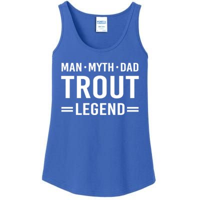 Myth Legend Dad Trout Fishing Gift Ladies Essential Tank