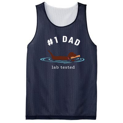 Men Lab Dad Chocolate Labrador Retriever Dog 1 Dad Mesh Reversible Basketball Jersey Tank