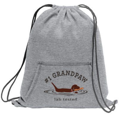 Men Lab Dad Chocolate Labrador Retriever Dog 1 Grandpaw Sweatshirt Cinch Pack Bag