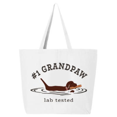 Men Lab Dad Chocolate Labrador Retriever Dog 1 Grandpaw 25L Jumbo Tote