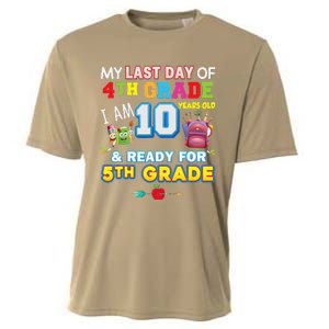 My Last Day Of 4th Grade Im 10 Year Old Ready For 5th Grade Cooling Performance Crew T-Shirt