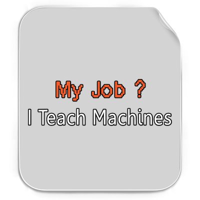 Machine Learning , Data Science, Job, Engineer, Math Permanent Decal Sticker
