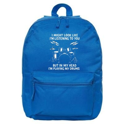 Music Lover Drummer 16 in Basic Backpack