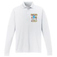 My Last Day Of Kindergarten 1st Grade Here I Come So Long  Performance Long Sleeve Polo