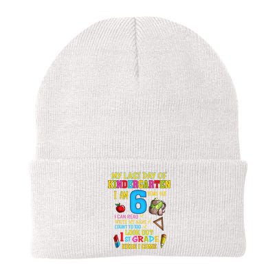 My Last Day Of Kindergarten 1st Grade Here I Come So Long  Knit Cap Winter Beanie