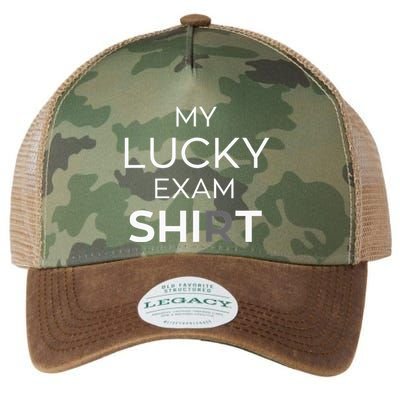 My Lucky Exam School Graduation Funny Trendy Satire Legacy Tie Dye Trucker Hat