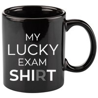 My Lucky Exam School Graduation Funny Trendy Satire 11oz C Handle Ceramic Mug