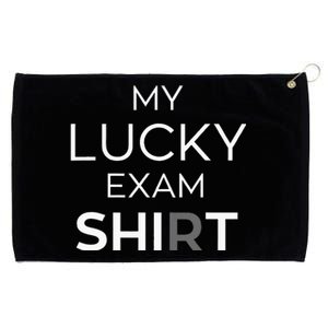 My Lucky Exam School Graduation Funny Trendy Satire Grommeted Golf Towel