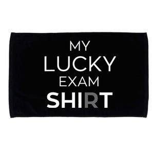 My Lucky Exam School Graduation Funny Trendy Satire Microfiber Hand Towel