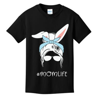 MOM Life Easter Mama Bunny Ears Mother's Day Easter Day Kids T-Shirt