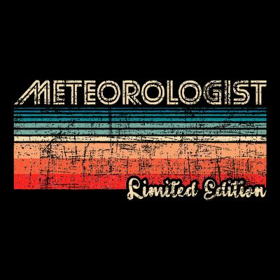 Meteorologist Limited Edition Retro Weather Meteorology T-Shirt