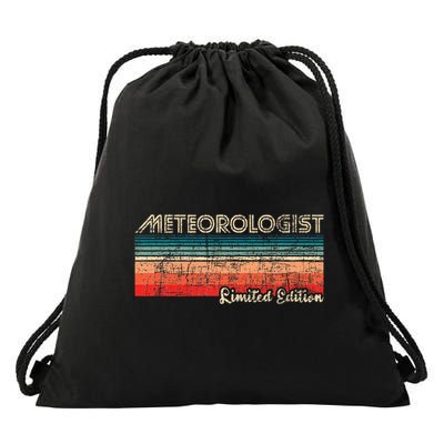 Meteorologist Limited Edition Retro Weather Meteorology Drawstring Bag