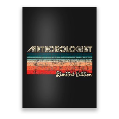 Meteorologist Limited Edition Retro Weather Meteorology Poster