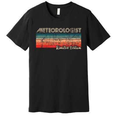 Meteorologist Limited Edition Retro Weather Meteorology Premium T-Shirt