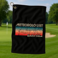 Meteorologist Limited Edition Retro Weather Meteorology Golf Towel