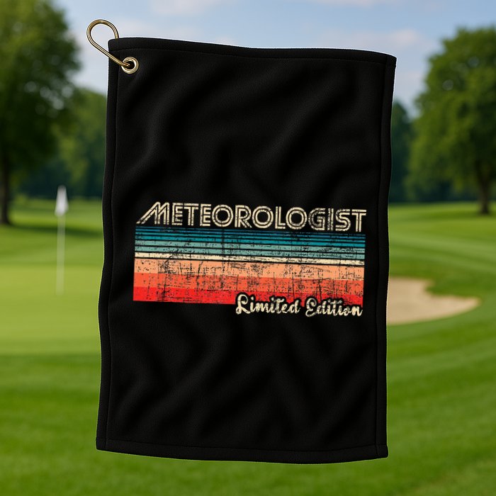 Meteorologist Limited Edition Retro Weather Meteorology Golf Towel