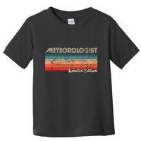 Meteorologist Limited Edition Retro Weather Meteorology Toddler T-Shirt