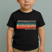 Meteorologist Limited Edition Retro Weather Meteorology Toddler T-Shirt