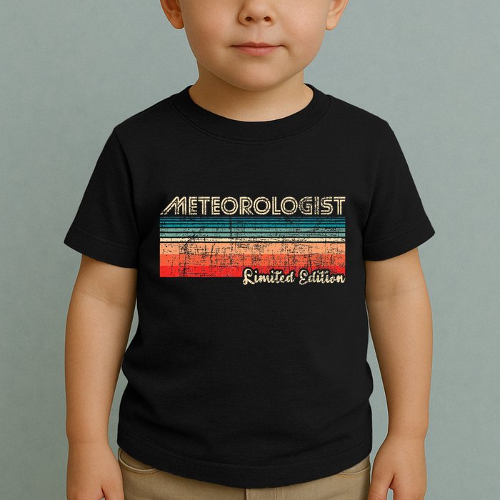 Meteorologist Limited Edition Retro Weather Meteorology Toddler T-Shirt