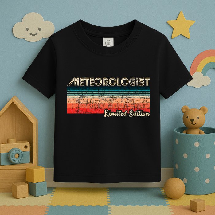 Meteorologist Limited Edition Retro Weather Meteorology Toddler T-Shirt