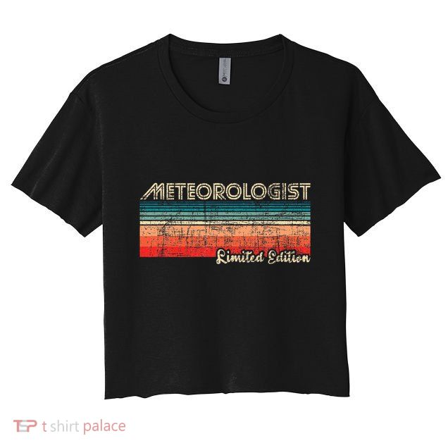 Meteorologist Limited Edition Retro Weather Meteorology Crop Top