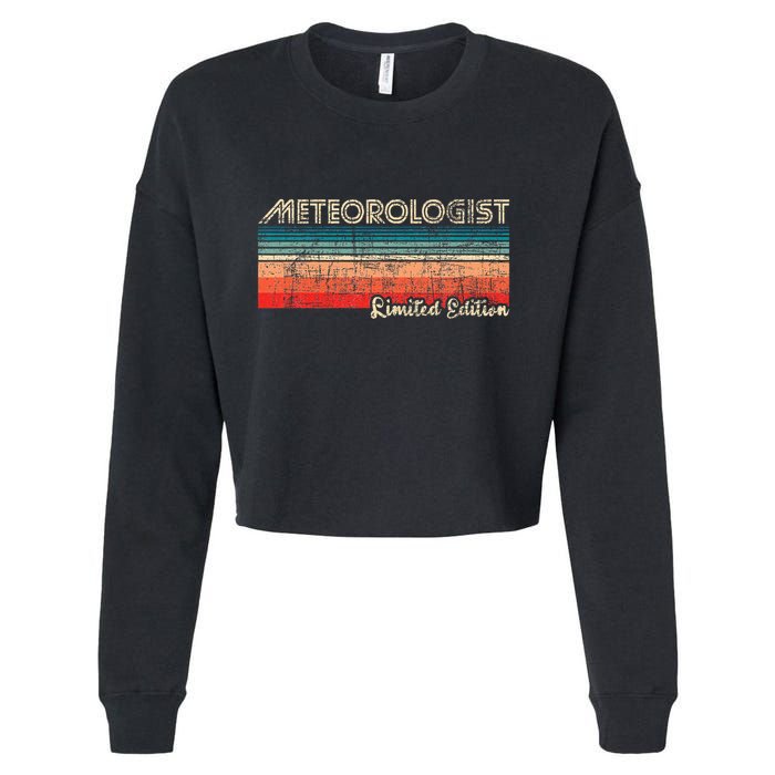 Meteorologist Limited Edition Retro Weather Meteorology Cropped Pullover Crew