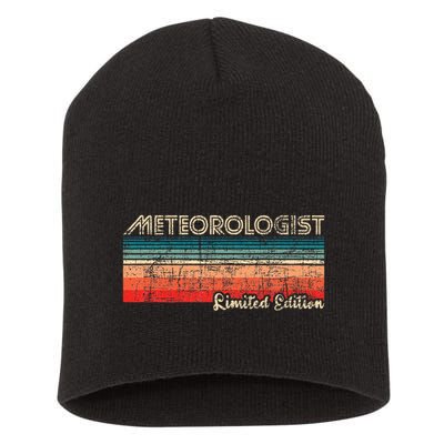 Meteorologist Limited Edition Retro Weather Meteorology Short Acrylic Beanie