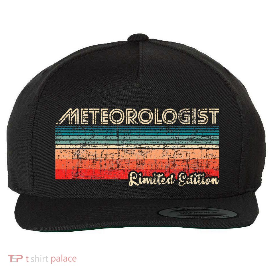 Meteorologist Limited Edition Retro Weather Meteorology Wool Snapback Cap