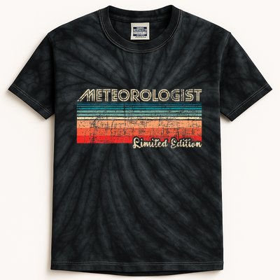 Meteorologist Limited Edition Retro Weather Meteorology Kids Tie-Dye T-Shirt