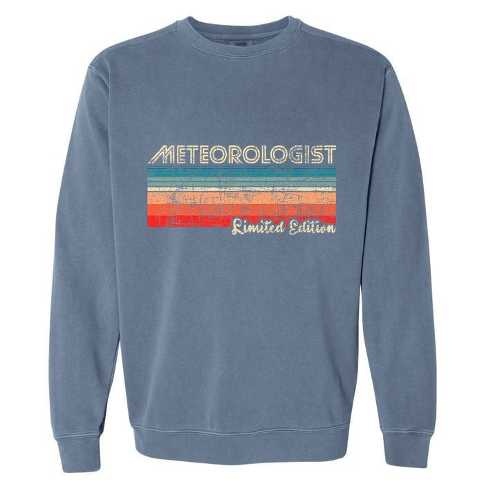 Meteorologist Limited Edition Retro Weather Meteorology Garment-Dyed Sweatshirt