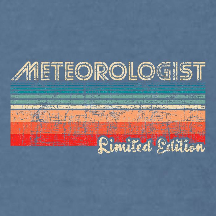 Meteorologist Limited Edition Retro Weather Meteorology Garment-Dyed Sweatshirt