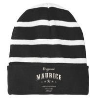 Maurice Limited Edition Striped Beanie with Solid Band