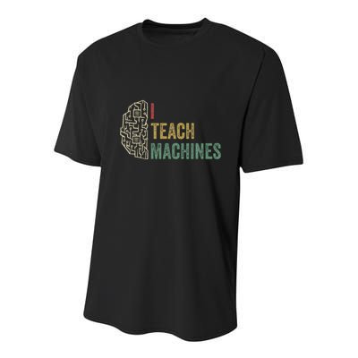 Machine Learning Engineer Deep Learning I Teach Machines Youth Performance Sprint T-Shirt