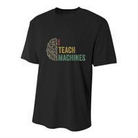Machine Learning Engineer Deep Learning I Teach Machines Youth Performance Sprint T-Shirt