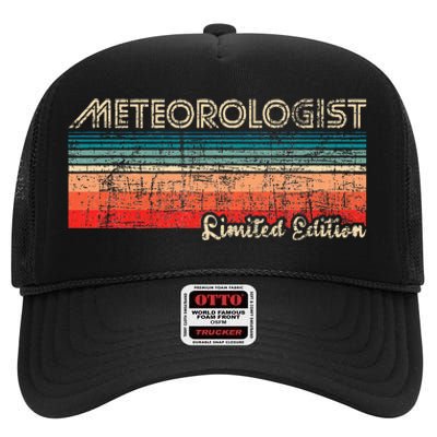 Meteorologist Limited Edition Retro Weather Meteorology High Crown Mesh Back Trucker Hat