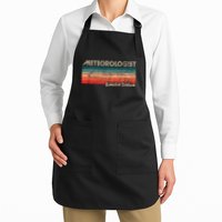 Meteorologist Limited Edition Retro Weather Meteorology Full-Length Apron With Pockets