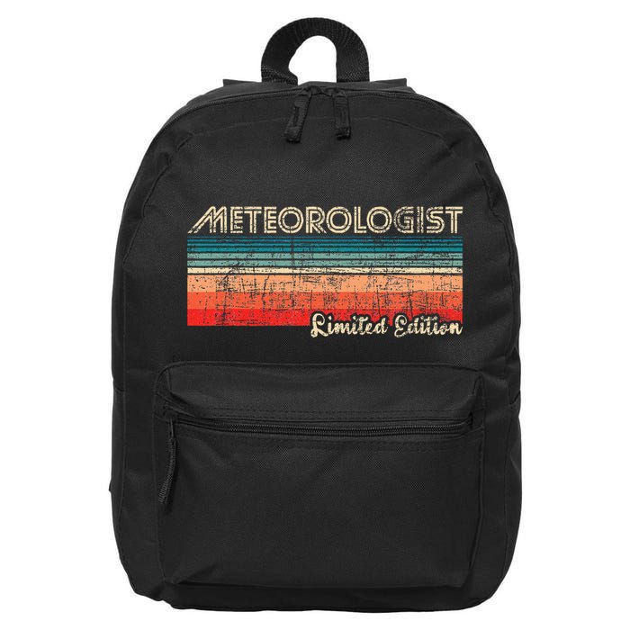 Meteorologist Limited Edition Retro Weather Meteorology 16 in Basic Backpack